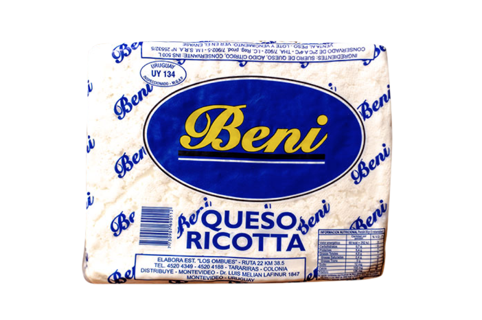 Queso ricotta de corte Beni